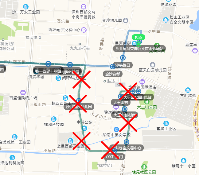 653線這些路線有些小變化03線路調整後,由接駁觀瀾地鐵站和松元廈地鐵