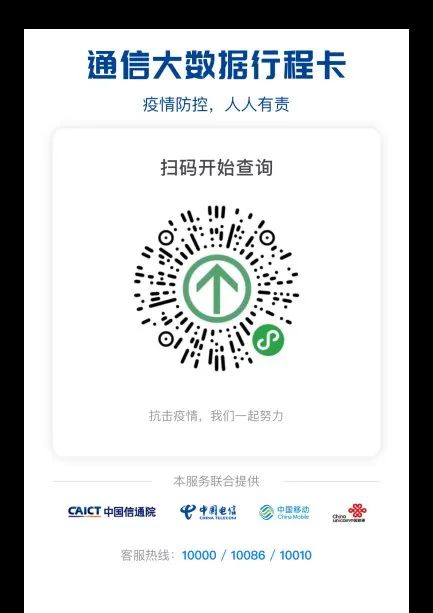 二维码见下图【方式一(推荐)】:扫码下载行程卡app,也可在各大应用